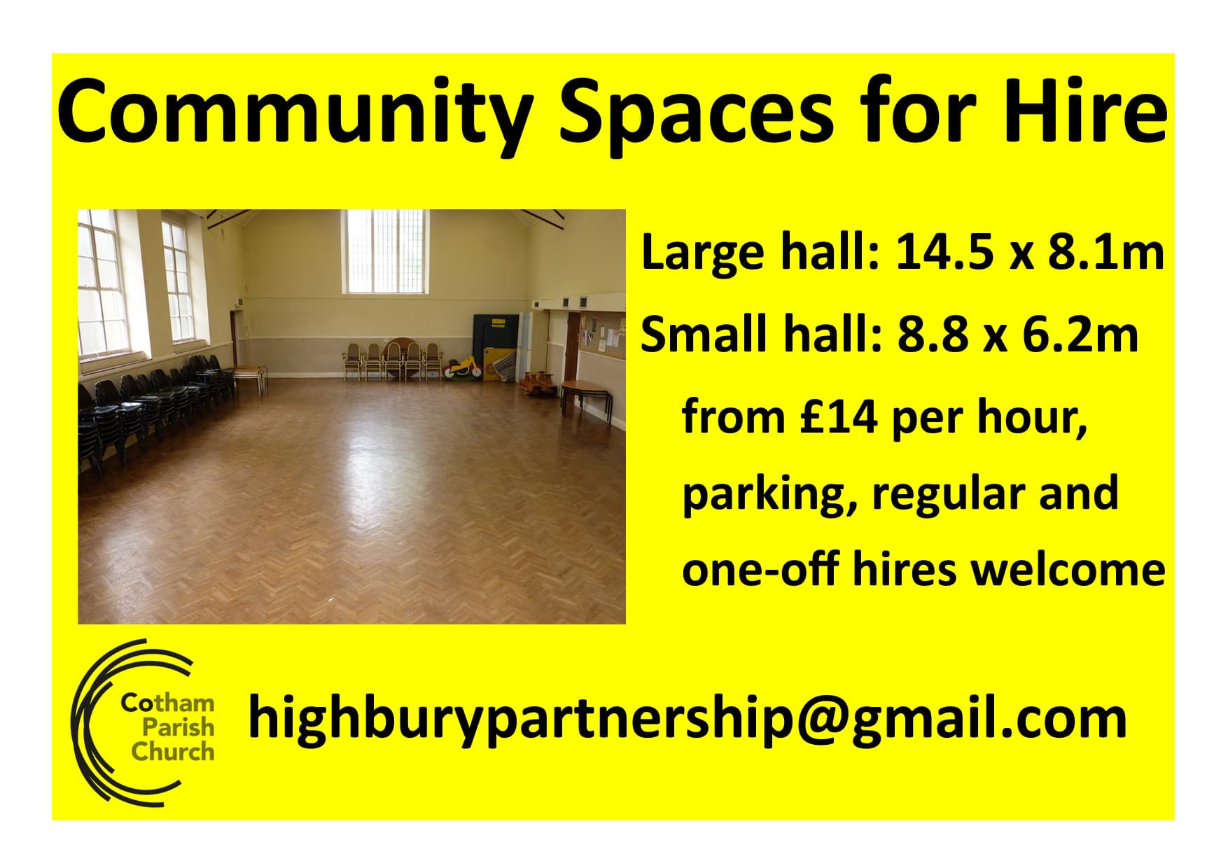 Large Hall, Cotham Parish Church Halls photo #2