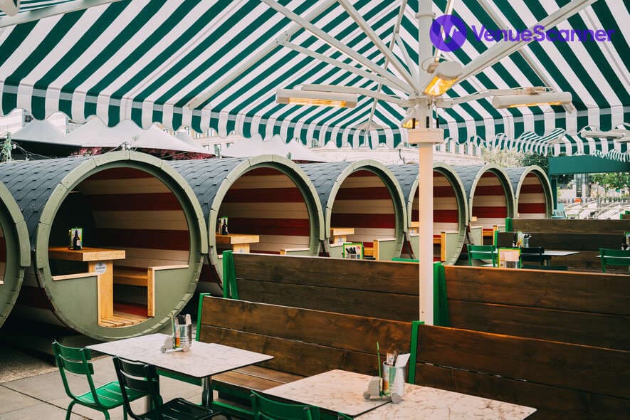 Pizza Pilgrims Canary Wharf, Sunny Quay Side Terrace Summer Parties! photo #3