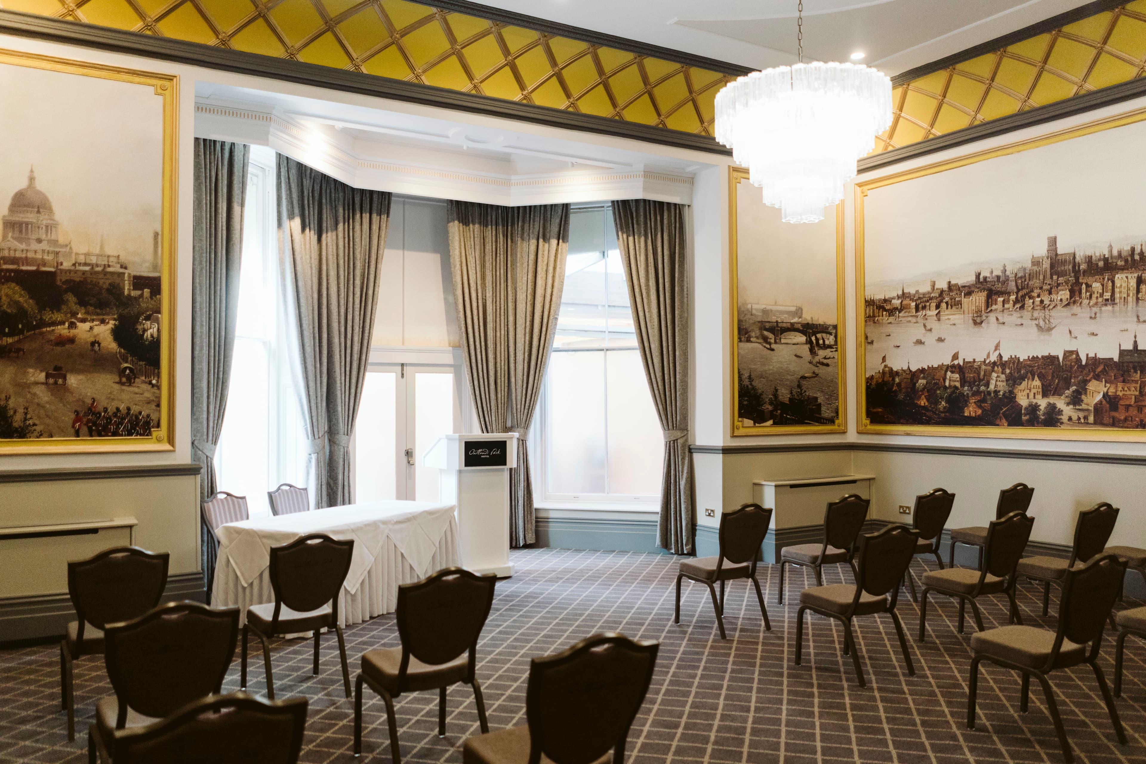 Drawing Room & Terrace, Oatlands Park Hotel photo #3