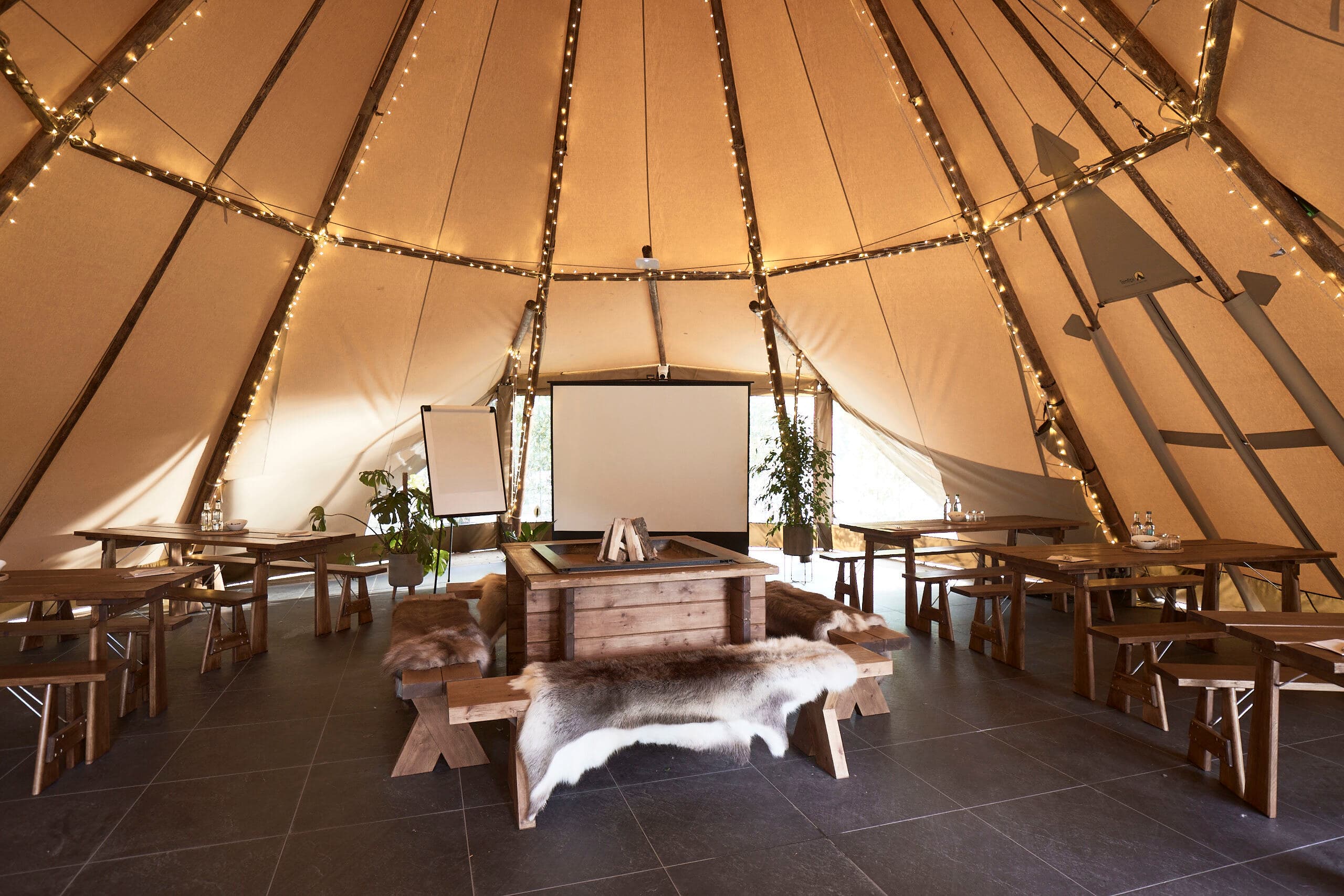 The Tipi & Outdoor Kitchen, The Woodlands At Hothorpe Hall photo #1
