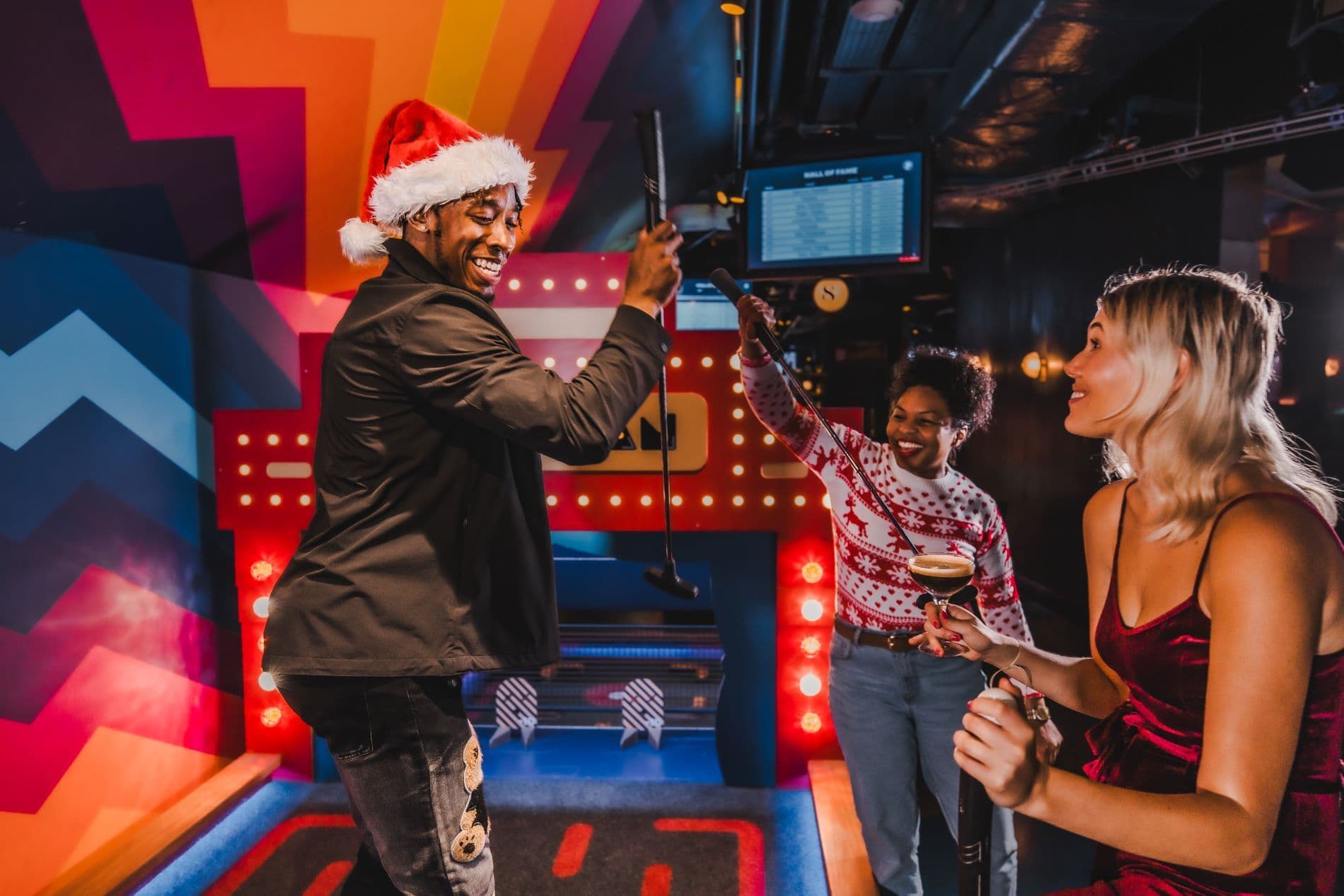 Christmas Party At Puttshack Bank