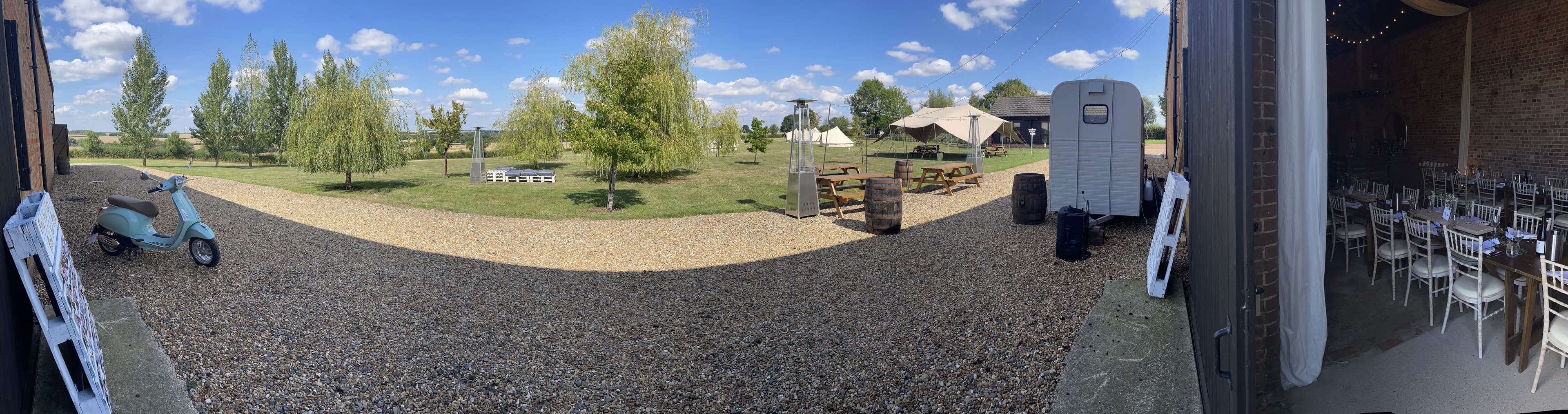 Terrace And Lawn, Eastfields Farm Barns photo #1