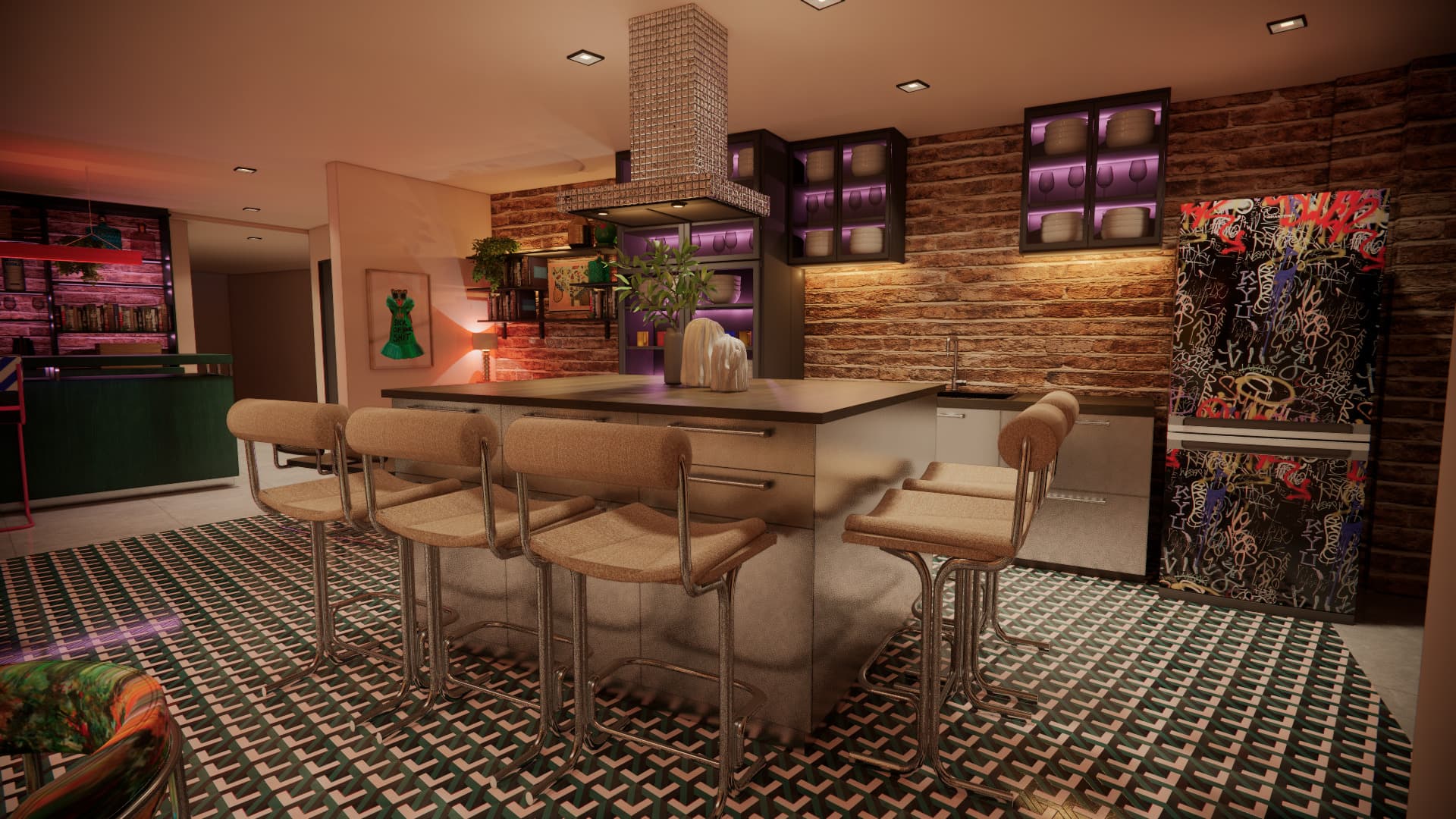 The Kitchen And Living Room, The Little Neon Door photo #4