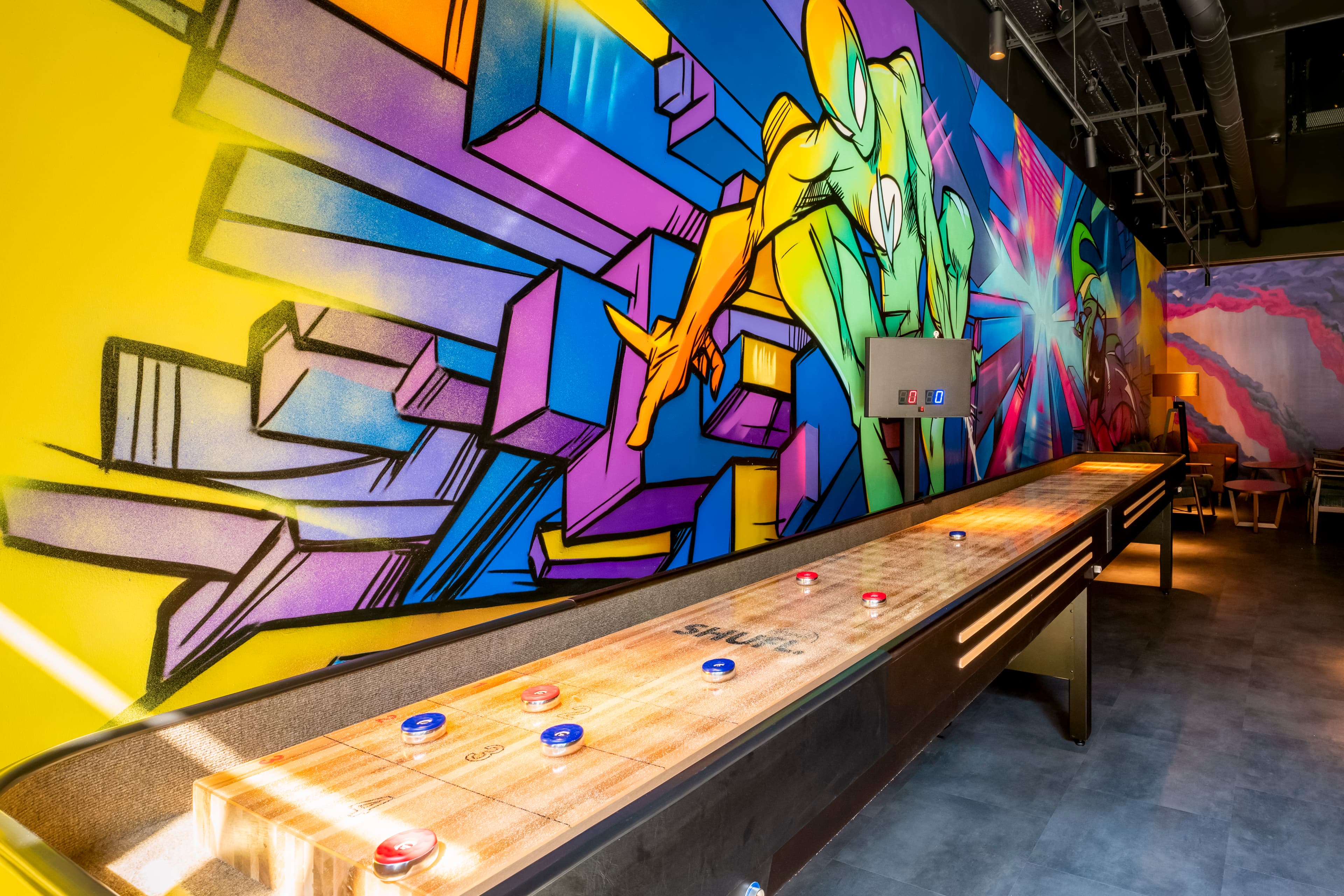 Shuffle, Foosball & Throw